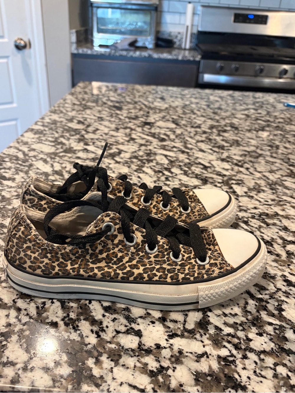 Leopard Print Converse Low-Top Sneakers